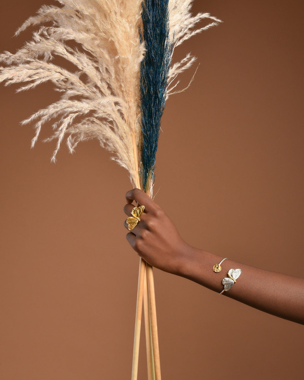 Butterfly Silver Bracelet – Sterling Silver Cuff With Real Butterfly Wing Detail