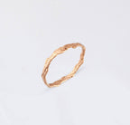 Silver Juniper Ring, Rose Gold-Plated Sterling Silver Jewelry, Branch Ring, Gift for Her, Birthday Gift for Women, Handmade Jewelry