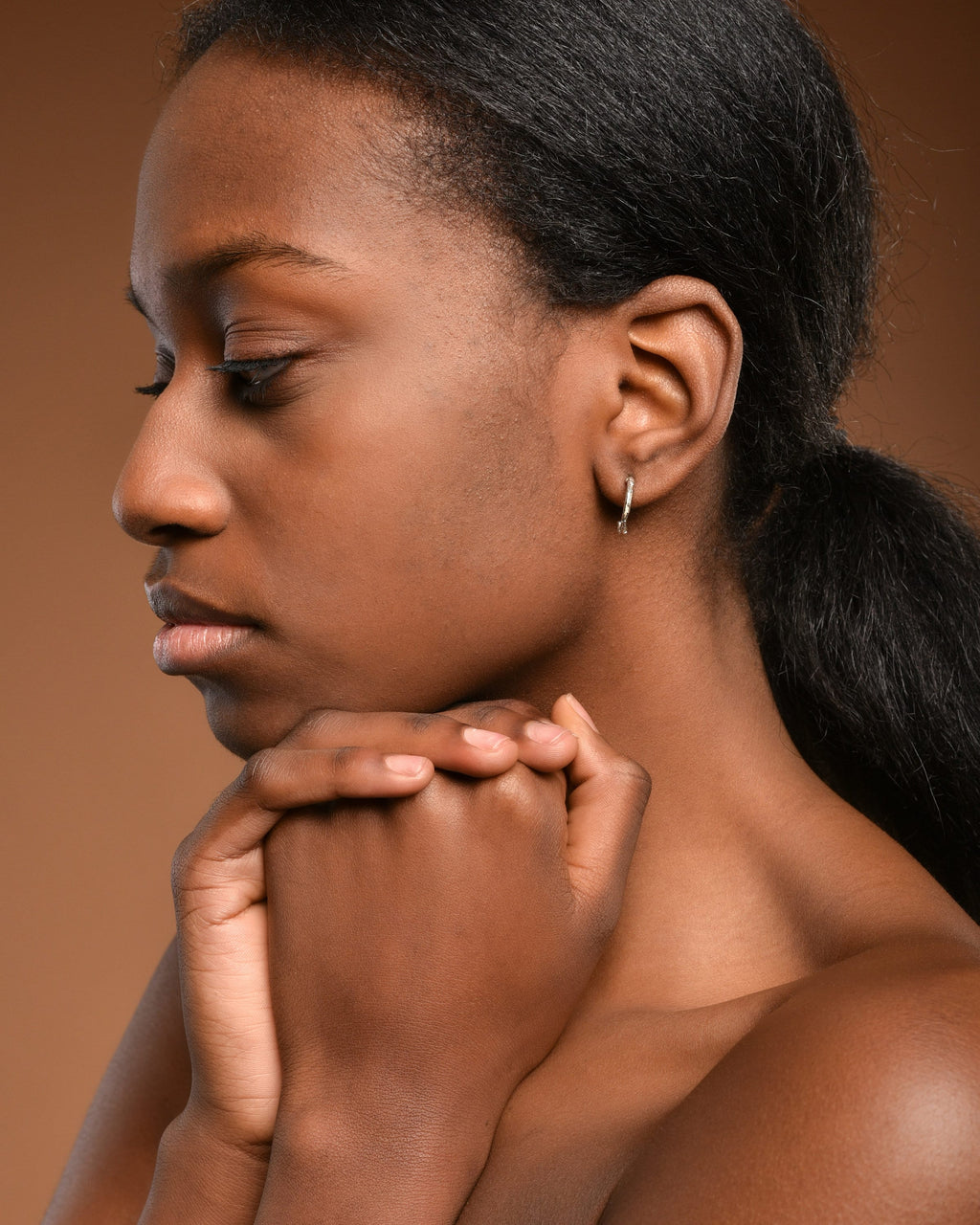 Sterling Silver Hoop Earrings – Olive Twig Mini Hoops | Nature Inspired Jewelry Gift