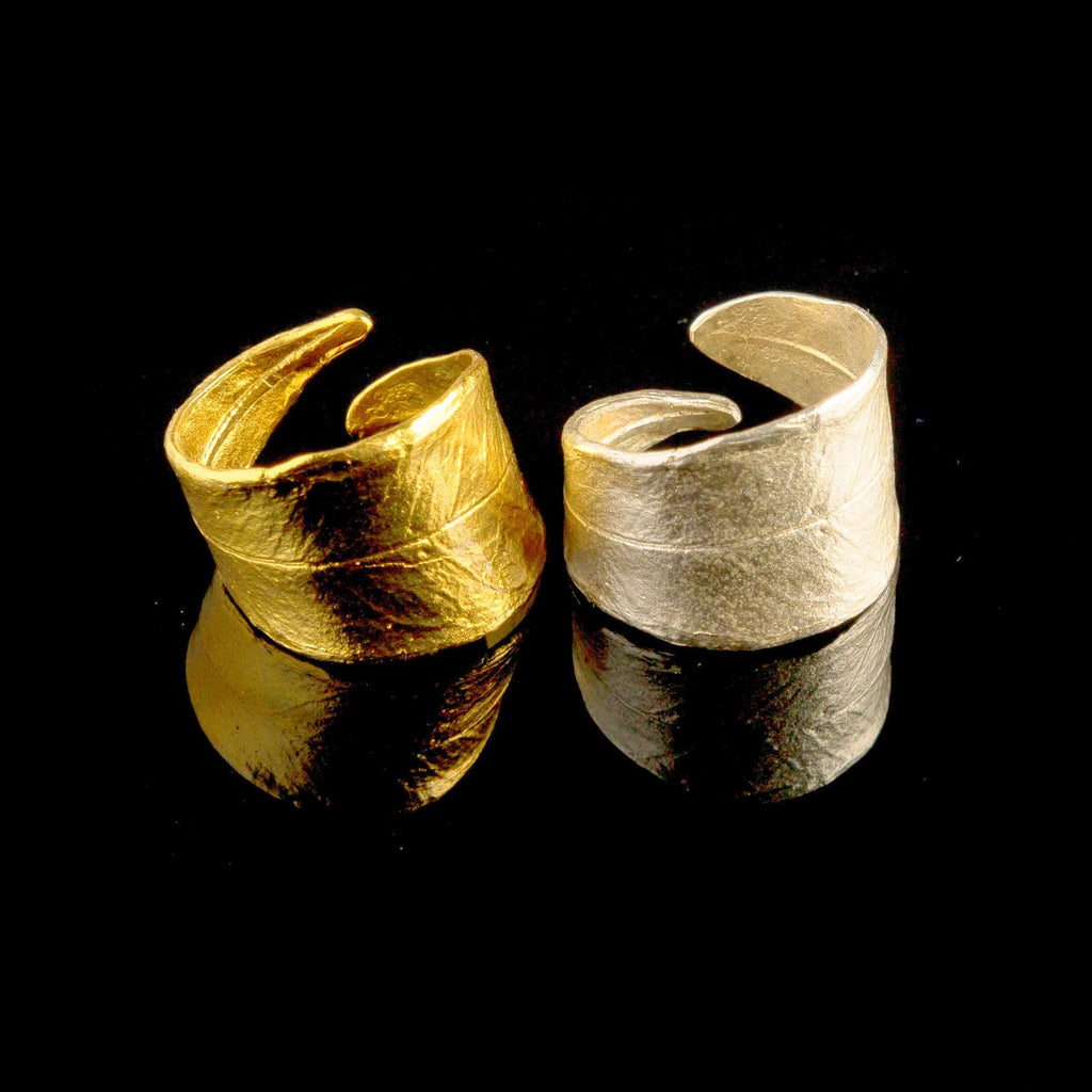 Olive Leaf Ring - Handmade Sterling Silver Adjustable Nature Jewelry Gift Boxed