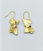 Nature-Inspired Ivy Leaf Earrings, Sterling Silver (Handmade, Eco Friendly)