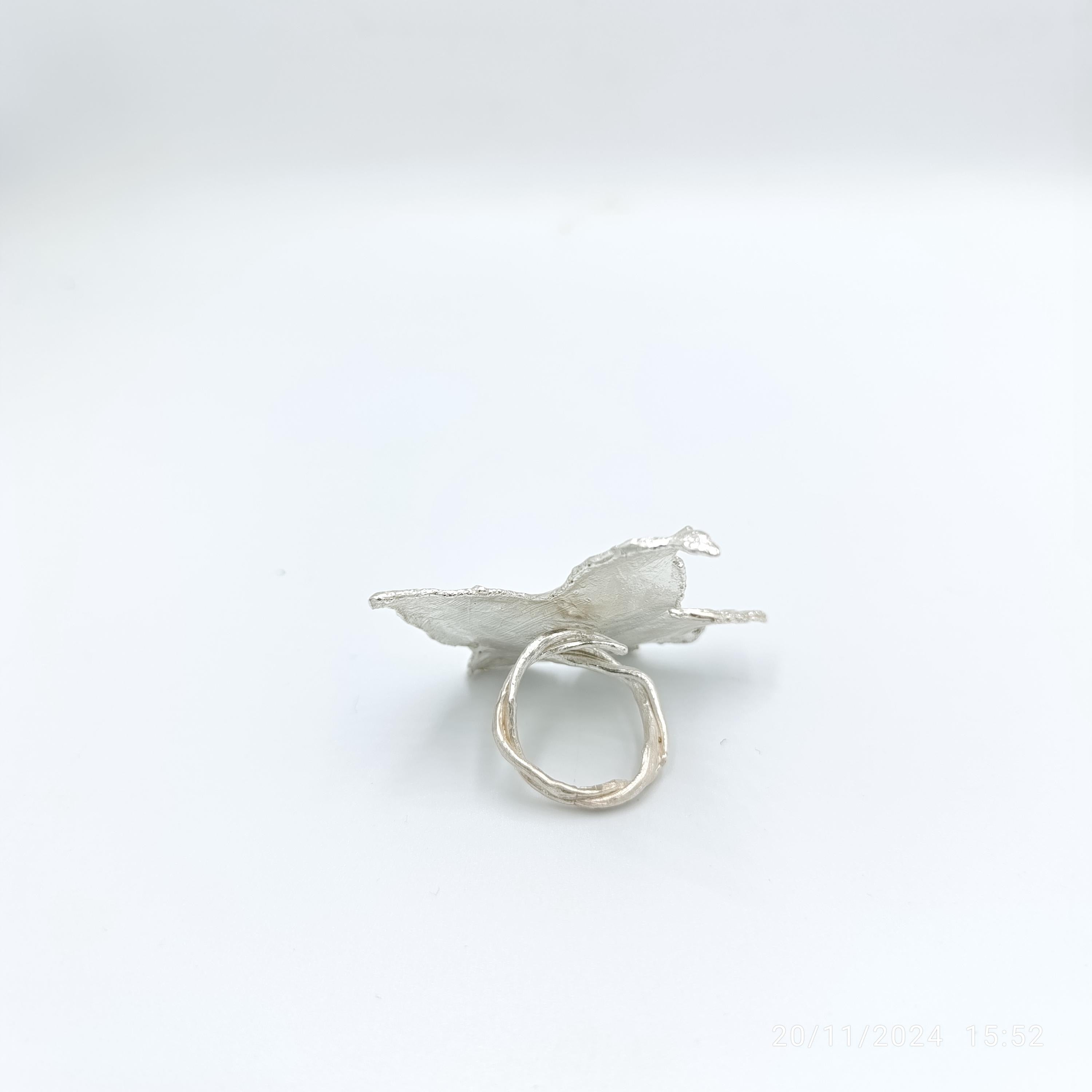 Ivy Leaf Ring – Handmade Botanical Jewelry | 14K Gold Plated Sterling Silver