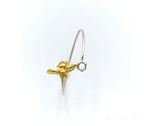 Honeycomb Bee Bracelet: Sterling Silver Adjustable Cuff