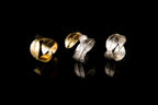 Rose Leaf Ring for Women - Handcrafted 14K Gold-Plated Brass