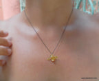 Bee Jewelry Necklace: Nature Inspired Gold Pendant - Eco Friendly recycled Brass