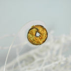 Gold Plated Leaf Earrings - Lightweight Recycled Brass Studs
