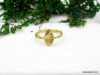 Botanical Brass Ring - Handmade Rose Leaf, Eco-Friendly Style