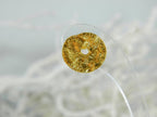 Gold Leaf Stud Earrings: Spiral Design, Dainty 14k Gold-Plated Brass