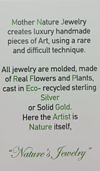 Nature-Inspired Earrings: Real Leaf Design - Gold Plated Brass & Silver