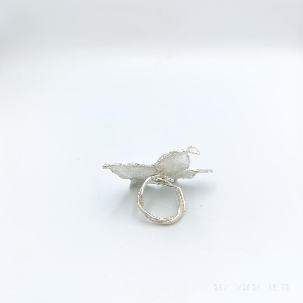 Ivy Leaf Ring – Adjustable Gold Plated Botanical Ring With Tarnish Resistant Finish