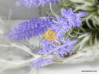 Twig Leaf Ring: Adjustable Gold-Plated Brass Nature Jewelry