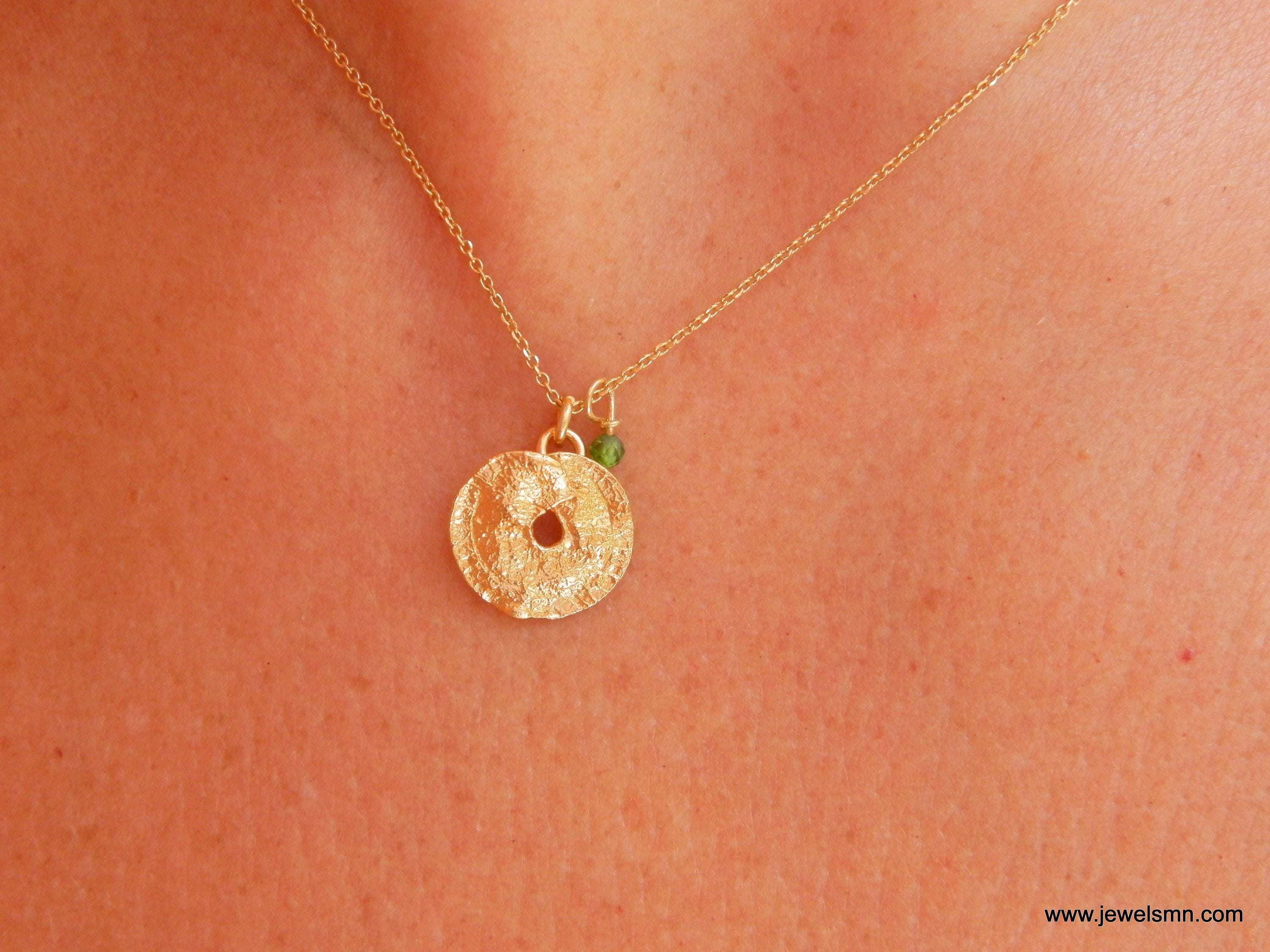 Electroformed Leaf Necklace: Botanical Jewelry (Gold-Plated Sterling Silver)
