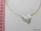 Ivy Leaf Necklace: Sterling Silver Heart Pendant with Nature Symbolism