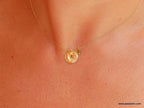 Electroformed Leaf Necklace: Botanical Jewelry (Gold-Plated Sterling Silver)