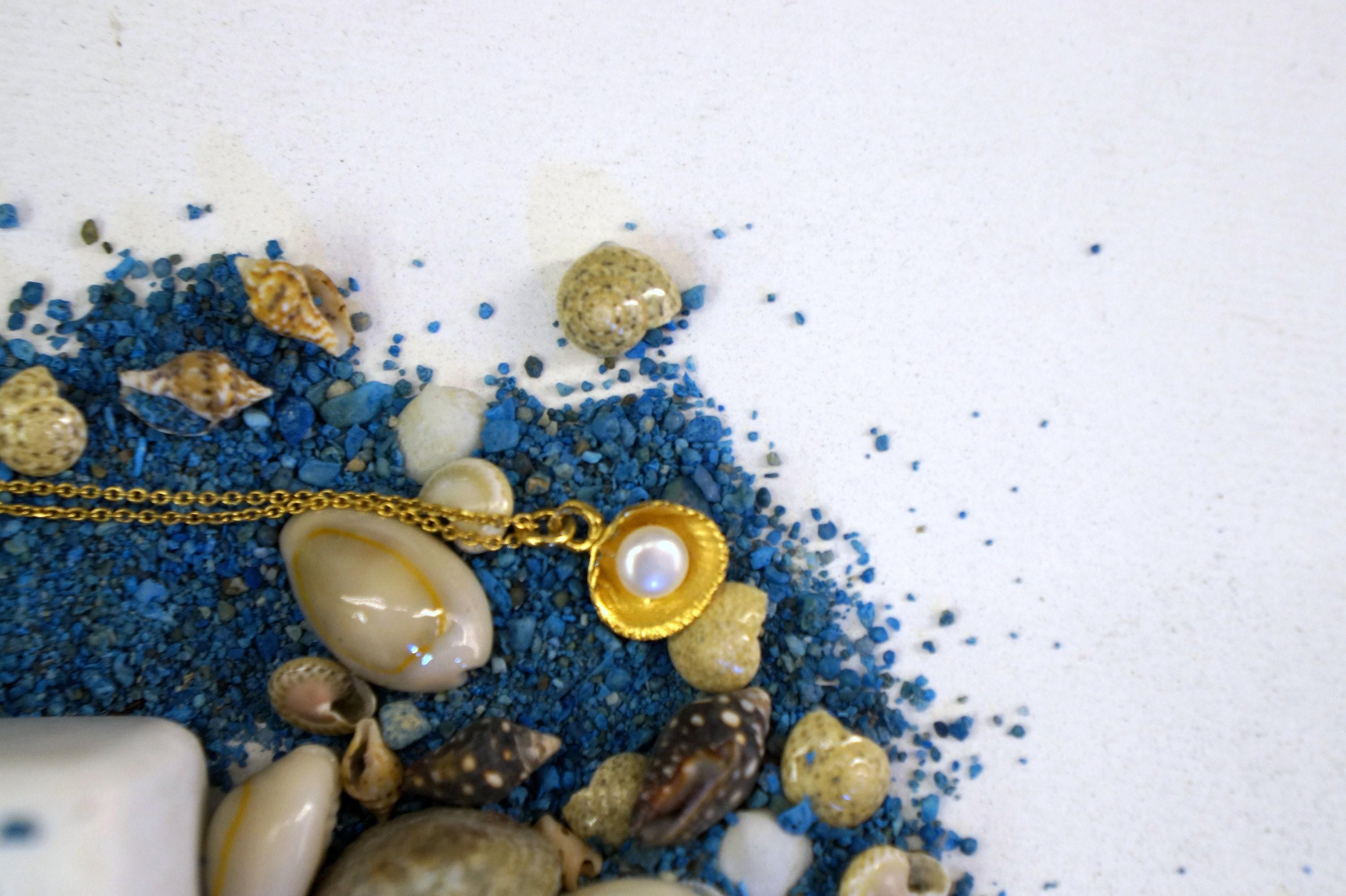 Sea Shell Necklace – Sterling Silver 925 with Freshwater Pearl Pendant