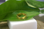 Olive Leaf Ring - Two-Tone Sterling Silver with 14k Gold Plating