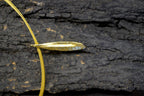 Botanical Olive Leaf Necklace - Real Pressed Brass, Gold Finish