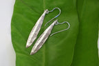 Gold & Silver Olive Leaf Earrings, Gold-Plated Sterling Silver Jewelry, Handmade Dangle Earrings, Gift for Her, Birthday Gift for Women