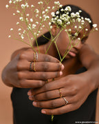 Nature-Inspired Olive Branch Ring, Sterling Silver (Adjustable Size)