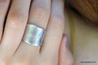 Silver Leaf Ring, Sterling Silver Jewelry, Olive Leaf Branch Ring, Gift for Her, Birthday Gift for Women, Handmade Jewelry, Boho Fashion