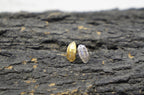 Olive Leaf Stud Earrings: Delicate Gold-Plated Brass Jewelry
