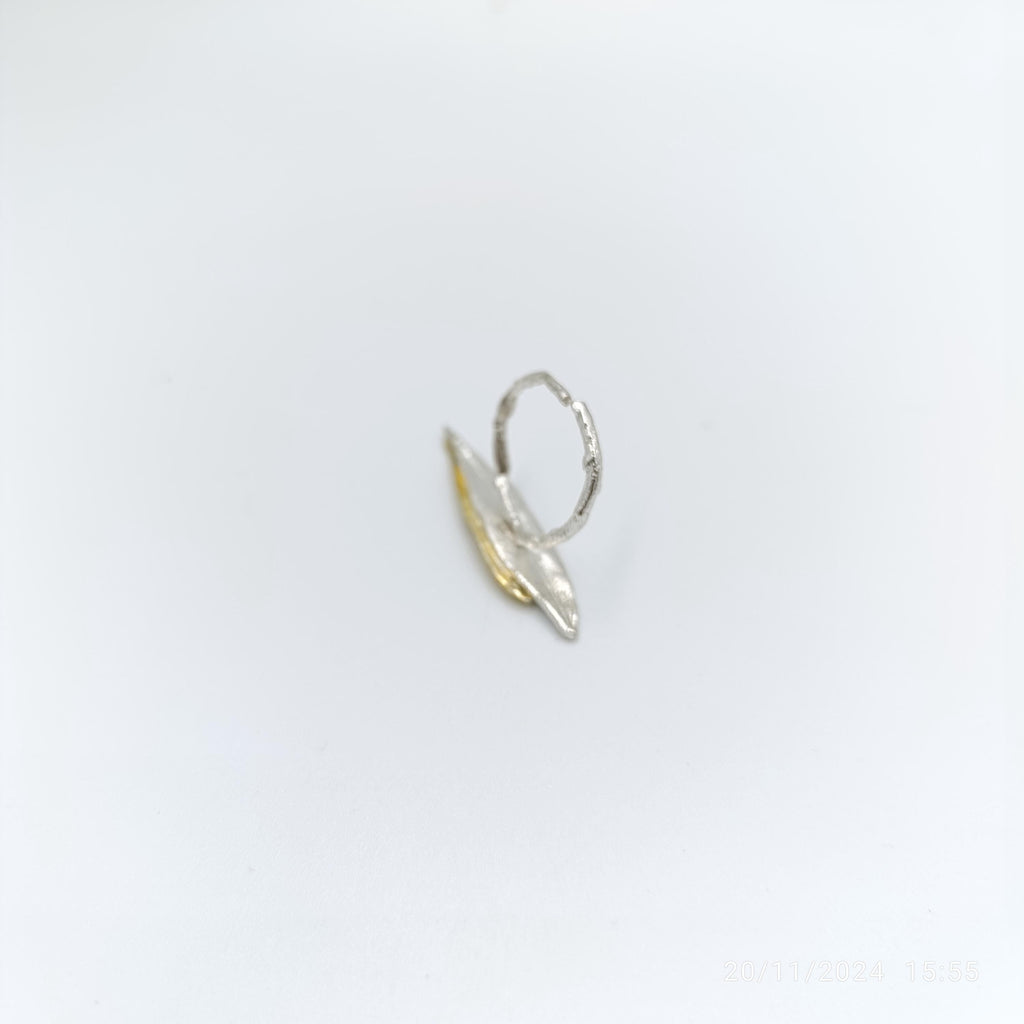 Sterling Silver Olive Leaf Ring - Wide Band, Nature Inspired