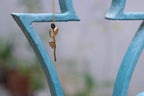 Olive Bloom Necklace, Real Flower Pendant (Gold Plated Sterling Silver)