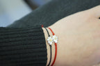 Sterling Silver Daisy Bracelet - Real Chamomile Flower Detail