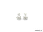 Tiny Sea Urchin Stud Earrings: Minimalist Ocean-Inspired Silver