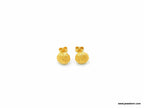 Urchin Stud Earrings: Gold Plated, Sterling Silver - Nature Detail