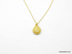 Tiny Urchin Necklace - Gold Plated Pendant with Eco Friendly Craftsmanship