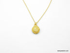 Tiny Urchin Necklace - Gold Plated Pendant with Eco Friendly Craftsmanship