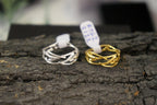 Twig Ring: Sterling Silver Jasmine Branch Design (Unisex, Handmade)
