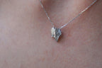 Silver Vine Necklace, Sterling Silver Jewelry, Vine Leaf Pendant, Gift for Her, Birthday Gift for Women, Handmade Jewelry, Nature-Inspired