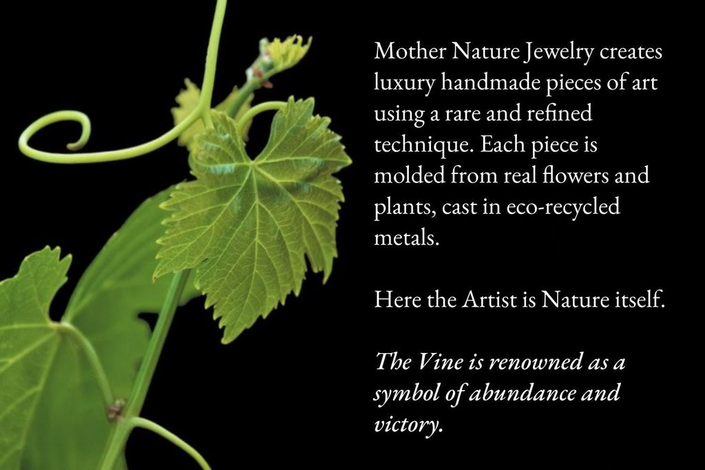 Silver Vine Necklace, Sterling Silver Jewelry, Vine Leaf Pendant, Gift for Her, Birthday Gift for Women, Handmade Jewelry, Nature-Inspired