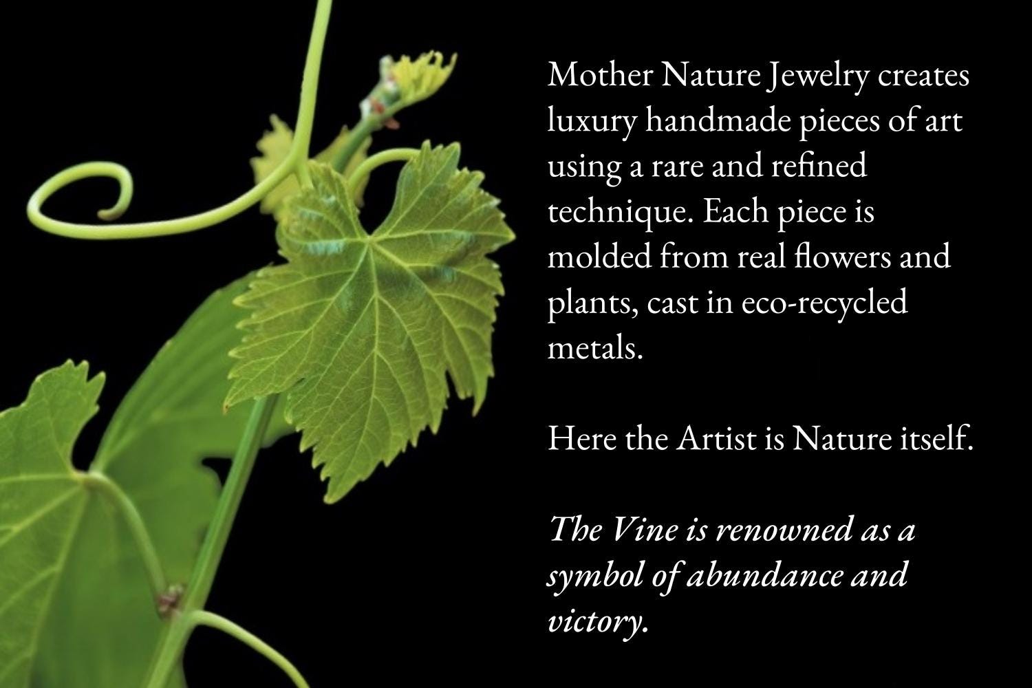 Silver Vine Necklace, Sterling Silver Jewelry, Vine Leaf Pendant, Gift for Her, Birthday Gift for Women, Handmade Jewelry, Nature-Inspired