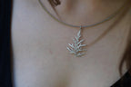Cypress Leaf Pendant Necklace - Handmade Eco Friendly Jewelry