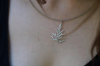 Cypress Leaf Pendant Necklace - Handmade Eco Friendly Jewelry