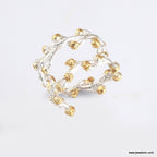 Goldplated Acacia Branch Ring: Sterling Silver Nature Jewelry