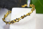 Acacia Branch Bracelet: Eco-Friendly Gold Plated Silver - Handmade