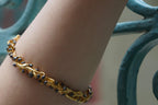 Acacia Branch Bracelet: Eco-Friendly Gold Plated Silver - Handmade