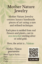 Earth-Friendly Acacia Branch Necklace - Gold Plated with Black Rhodium Detail