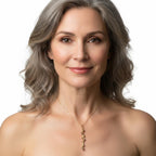 Earth-Friendly Acacia Branch Necklace - Gold Plated with Black Rhodium Detail