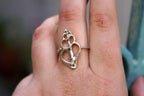 Big Sea Shell Ring: Handmade Sterling Silver, Nature Inspired