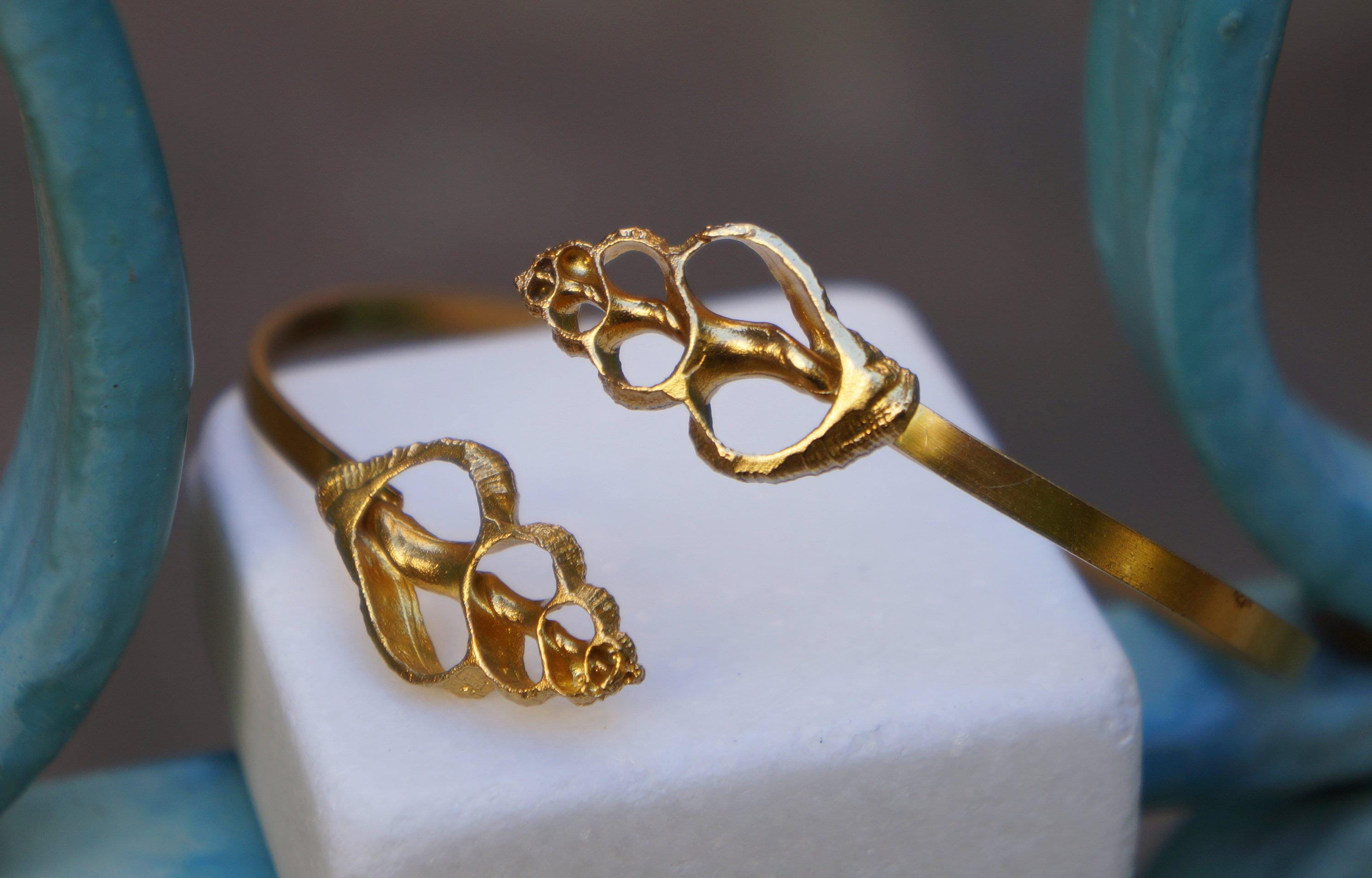 Nature-Inspired Sea Shell Cuff Bracelet, Silver and Gold (Adjustable)