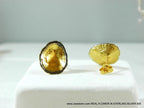 Two-Tone Limpet Stud Earrings - Gold-Plated Brass