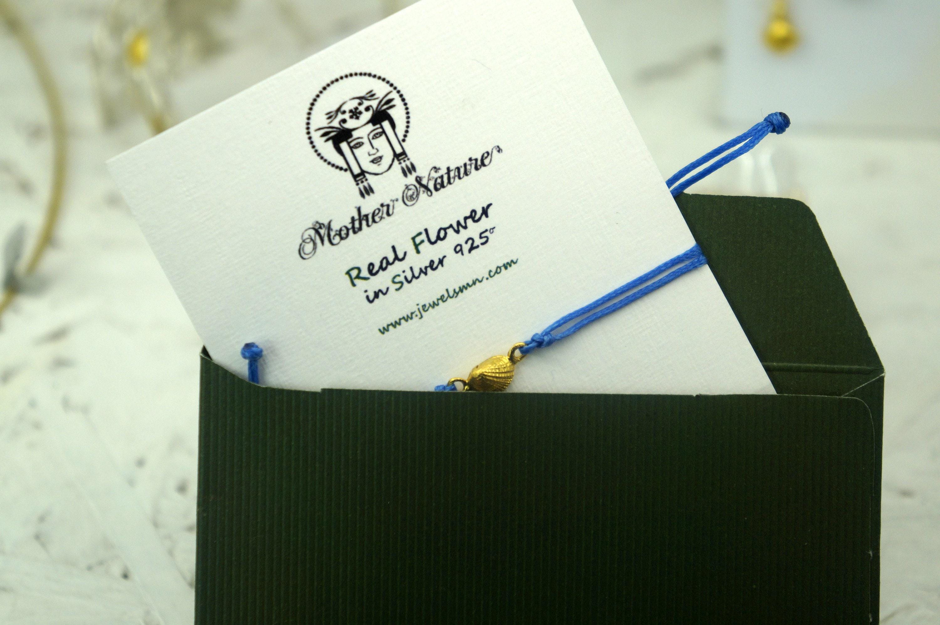 Sterling Silver Sea Shell Bracelet - Nautical Summer Cord Jewelry