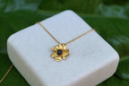 Gold Chamomile Necklace, Gold-Plated Sterling Silver Jewelry, Gold Pendant, Handmade Jewelry, Gift for Her, Birthday Gift for Women