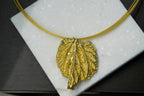 Real Mulberry Leaf Necklace: Sterling Silver Bridesmaid Jewelry