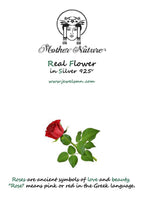 Rose Leaf Necklace, Gold-Plated Sterling Silver, Nature-Inspired Jewelry Gift for Women